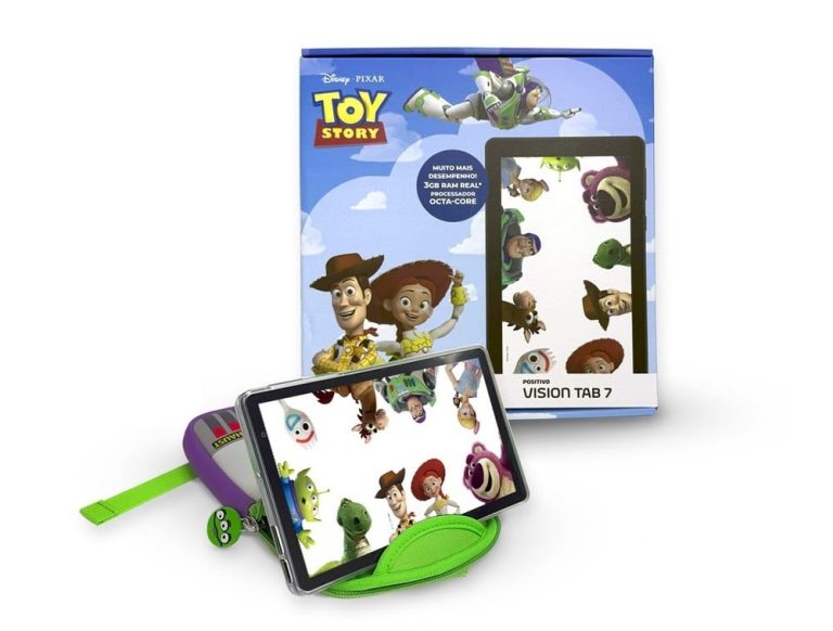 Positivo entra no embalo da estreia de Toy Story 5 e destaca tablet temático voltado para toda a família