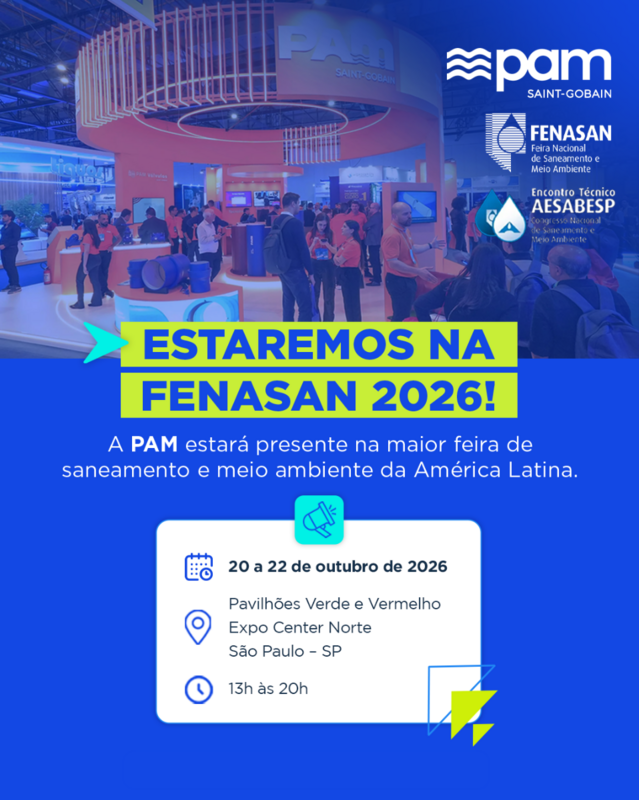PAM Saint-Gobain amplia oferta de redes de esgoto na Fenasan